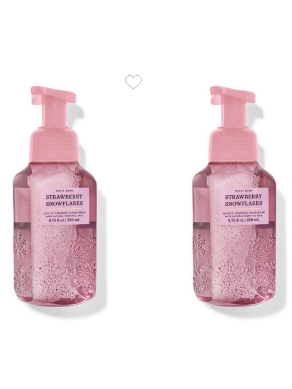 STRAWBERRY SNOWFLAKES GENTLE FOAMING HAND SOAPS by BATH & BODY WORKS